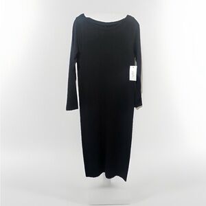 Isabel Maternity By Ingrid Isabel Black dress long sleeve Size L NWT!